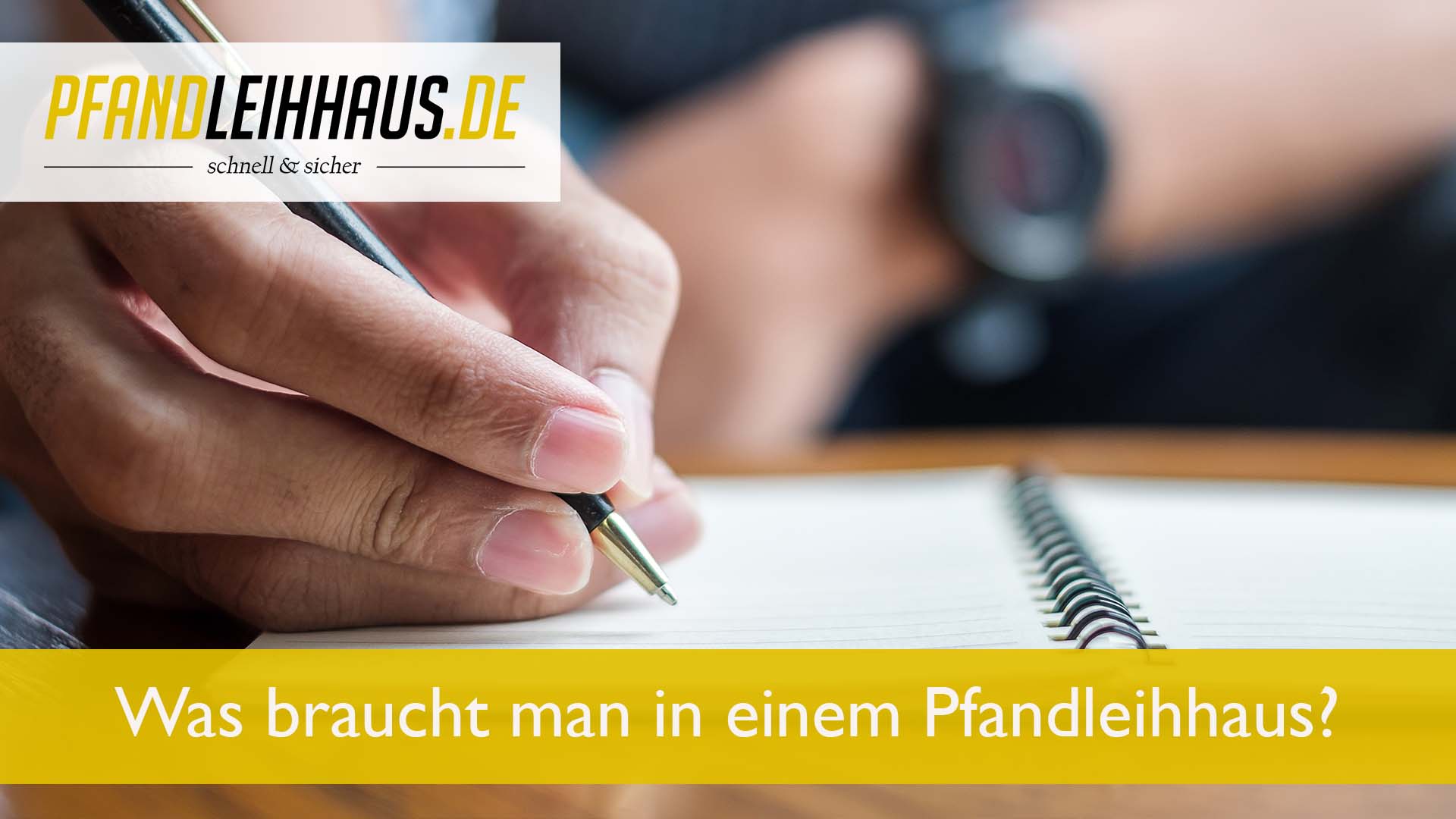 Was braucht man in einem Pfandleihhaus?